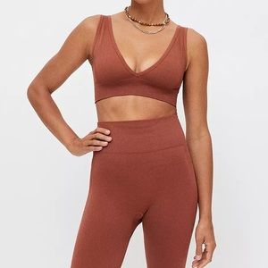 WeWoreWhat V-Neck Sports Bra